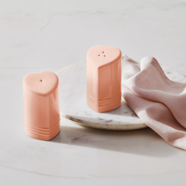 Stoneware Heart Salt & Pepper Shakers image number 1